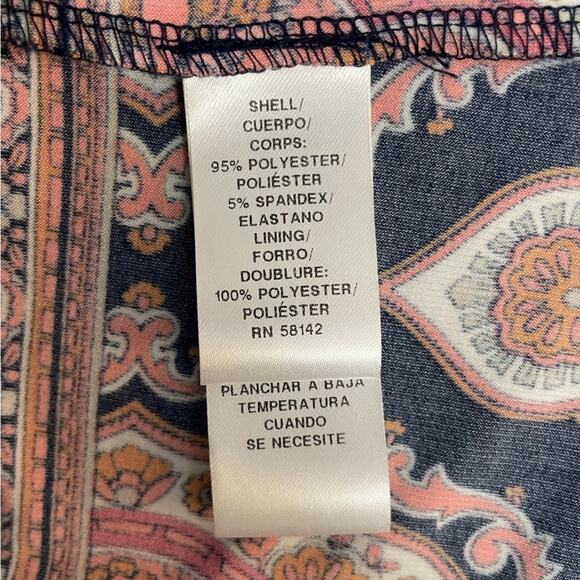 Maggy London Multi Patterned Maxi Dress Size 6 - Picture 5 of 5